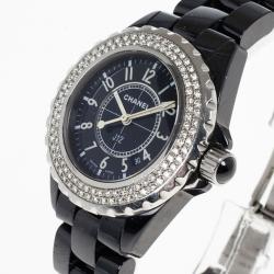 Pre Owned Chanel Black Ceramic J12 Women's Wristwatch 33MM