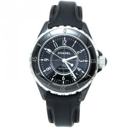 Chanel Black Ceramic J12 Unisex Watch 38MM