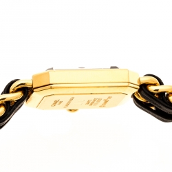 Chanel Black Gold Plated Stainless Steel Premiere Women's Wristwatch 20MM