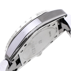 Chanel Grey Ceramic Stainless Steel Diamond J12 H3242 Women's Wristwatch 38 mm