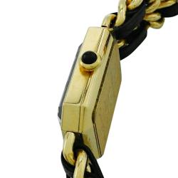 Pre Owned Chanel Black Gold Plated Stainless Steel Premiere Quartz Women's Wristwatch 20 MM