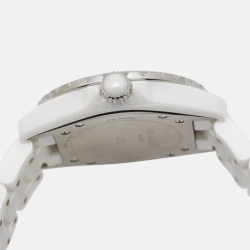 Chanel White Diamond Ceramic Stainless Steel  J12 H2125 Women's Wristwatch 38 mm 