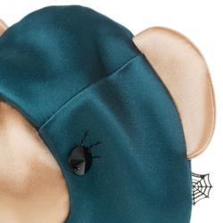 Pre Owned Charlotte Olympia Green Silk Satin Ted Shoulder Bag