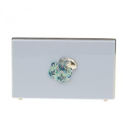 Pre Owned Charlotte Olympia Grey Zodiac Pandora Aquarius Clutch