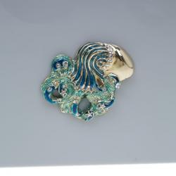 Pre Owned Charlotte Olympia Grey Zodiac Pandora Aquarius Clutch