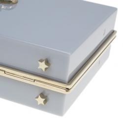 Pre Owned Charlotte Olympia Grey Zodiac Pandora Aquarius Clutch