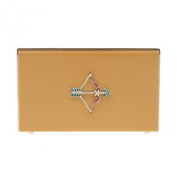 Charlotte Olympia Beige Zodiac Pandora Sagittarius Clutch