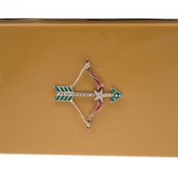 Charlotte Olympia Beige Zodiac Pandora Sagittarius Clutch