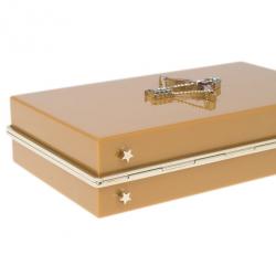 Charlotte Olympia Beige Zodiac Pandora Sagittarius Clutch