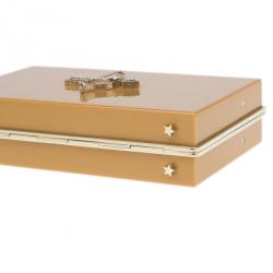 Charlotte Olympia Beige Zodiac Pandora Sagittarius Clutch