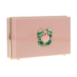 Pre Owned Charlotte Olympia Pink Zodiac Pandora Cancer Clutch