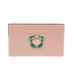 Pre Owned Charlotte Olympia Pink Zodiac Pandora Cancer Clutch
