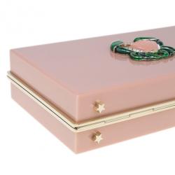 Pre Owned Charlotte Olympia Pink Zodiac Pandora Cancer Clutch