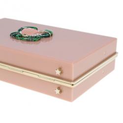 Pre Owned Charlotte Olympia Pink Zodiac Pandora Cancer Clutch