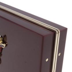 Pre Owned Charlotte Olympia Burgundy Zodiac Pandora Taurus Clutch
