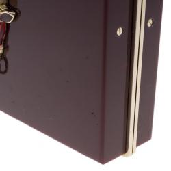 Pre Owned Charlotte Olympia Burgundy Zodiac Pandora Taurus Clutch