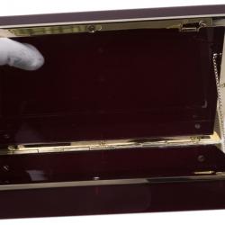 Pre Owned Charlotte Olympia Burgundy Zodiac Pandora Taurus Clutch