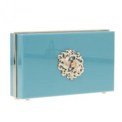 Charlotte Olympia Turquoise Zodiac Pandora Gemini Clutch
