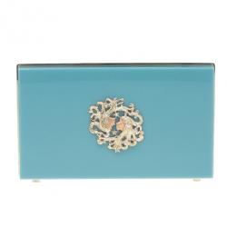 Charlotte Olympia Turquoise Zodiac Pandora Gemini Clutch