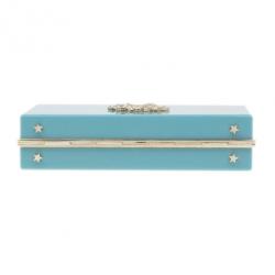 Charlotte Olympia Turquoise Zodiac Pandora Gemini Clutch