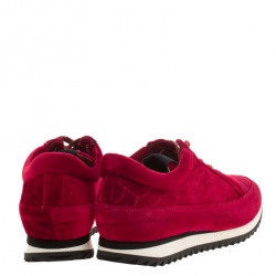 Charlotte Olympia Red Velvet Work It! Sneakers Size 37