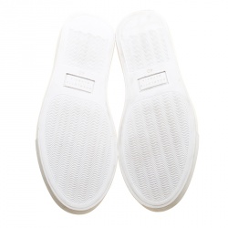 Pre Owned Charlotte Olympia Beige Linen Bejeweled High Top Sneakers Size 40