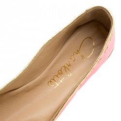 Pre Owned Charlotte Olympia Pink Satin Cat Nap Slipper Set S