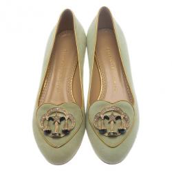 Pre Owned Charlotte Olympia Grey Suede Libra Smoking Slippers Size 38.5