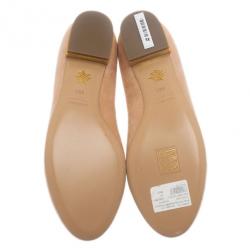 Pre Owned Charlotte Olympia Pink Suede Cancer Smoking Slippers Size 38.5