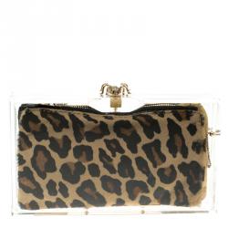 Charlotte Olympia Clear Perspex Pandora Classic Box Clutch