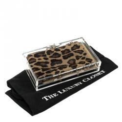 Charlotte Olympia Clear Perspex Pandora Classic Box Clutch