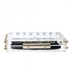 Pre Owned Charlotte Olympia Transparent Perspex Naughty Pandora Clutch