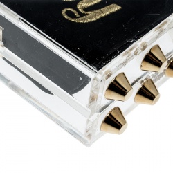 Pre Owned Charlotte Olympia Transparent Perspex Naughty Pandora Clutch