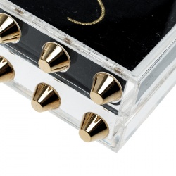 Pre Owned Charlotte Olympia Transparent Perspex Naughty Pandora Clutch