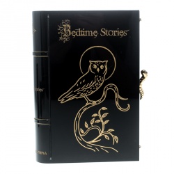 Pre Owned حقيبة كلتش شارلوت أوليمبيا بدتايم ستوريز نوفل أكريليك سوداء