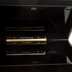 Pre Owned Charlotte Olympia Black Perspex Domino Pandora Box Clutch