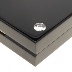 Pre Owned Charlotte Olympia Black Perspex Domino Pandora Box Clutch