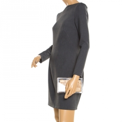 Pre Owned حقيبة كلتش شارلوت أوليمبيا صندوق باندورا كلاسيك بسلسلة بلاستيك شفافة