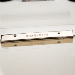 مملوكة مسبقًا حقيبة كلاتش شارلوت أوليمبيا باندورا بوكس فيونكة زجاج بلكسي