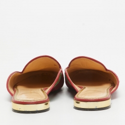 Charlotte Olympia Multicolor Embroidered Canvas Flat Mules Size 41