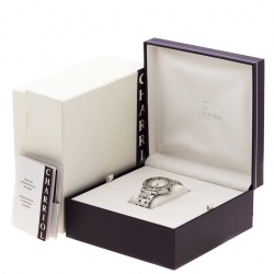 Pre Owned Charriol Cream Stainless Steel RT38 Women's Wristwatch 38 mm