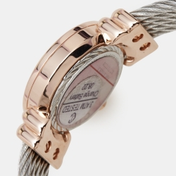 Pre Owned Charriol Mother Of Pearl Gold Plated Stainless Steel St-Tropez 028PD1.540.552 Women's Wristwatch 24.50 mm