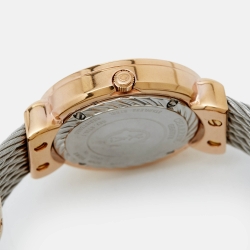 Pre Owned Charriol Mother Of Pearl Two-Tone Stainless Steel St-Tropez ST30PC.560.013 Women's Wristwatch 30 mm