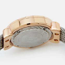 Pre Owned Charriol Mother Of Pearl Two-Tone Stainless Steel St-Tropez ST30PC.560.013 Women's Wristwatch 30 mm