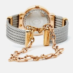 Pre Owned Charriol Mother Of Pearl Two-Tone Stainless Steel St-Tropez ST30PC.560.013 Women's Wristwatch 30 mm