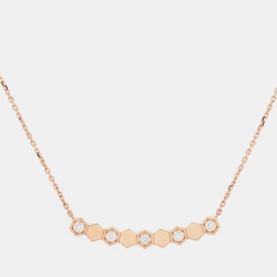 Chaumet Bee My Love Diamond 18k Rose Gold Necklace