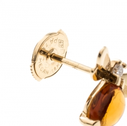 Chaumet Attrape-moi Bee Citrine Yellow Gold Stud Earring