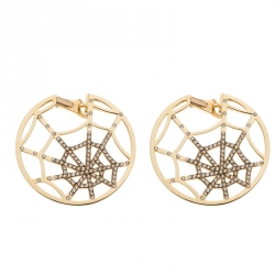 Chaumet Catche Me If You Love Me Diamond Yellow Gold Earrings 