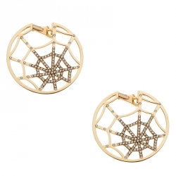 Chaumet Catche Me If You Love Me Diamond Yellow Gold Earrings 