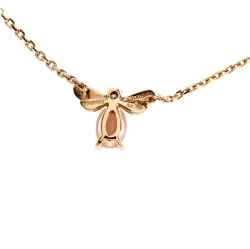 Chaumet Attrape-Moi...si tu M'aimes Diamond Pink Opal 18k Rose Gold Pendant Necklace